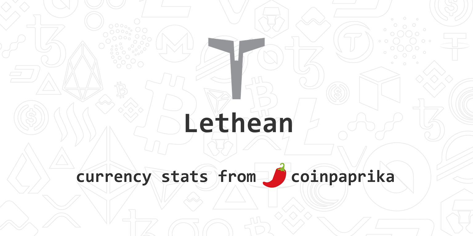 Lethean price - LTHN to USD price chart & market cap | CoinBrain