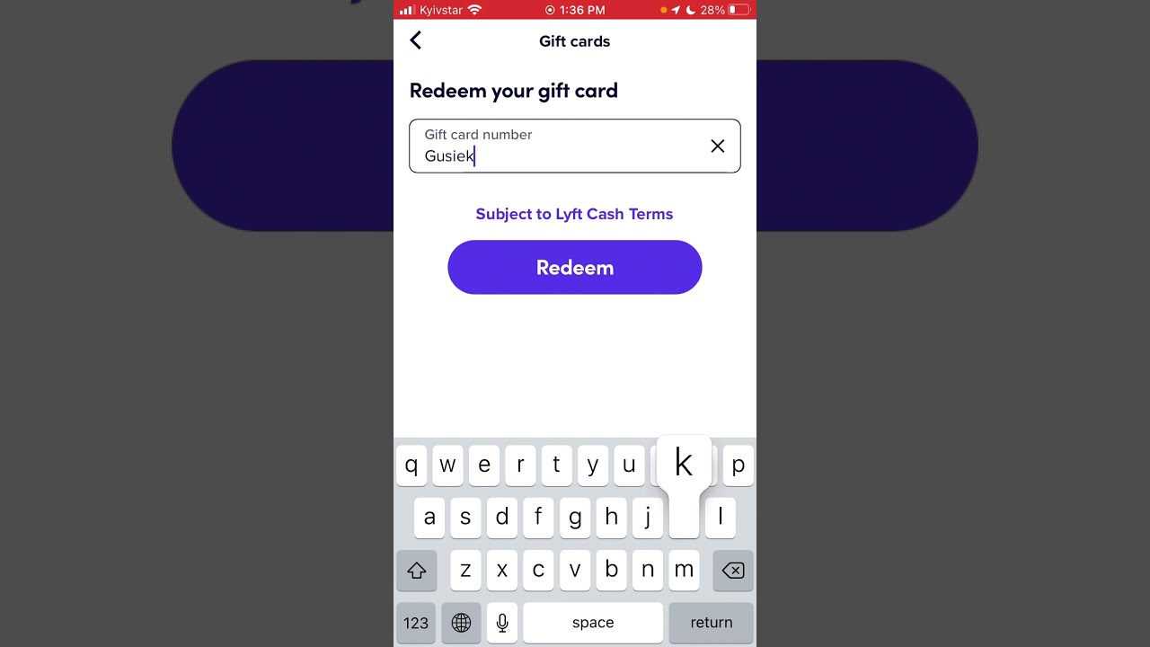 Lyft Gift Card Balance Check