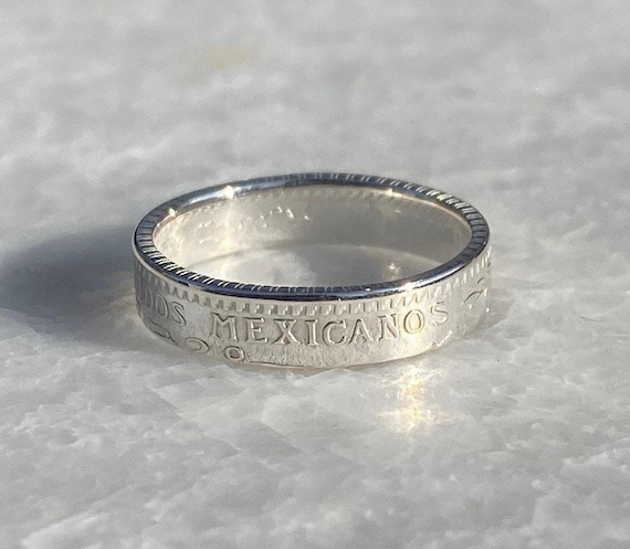 14K Gold Mexican Peso Ring - Timekeepersclayton