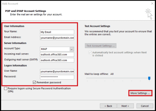 How to Configure Outlook for Windows for Microsoft | University IT