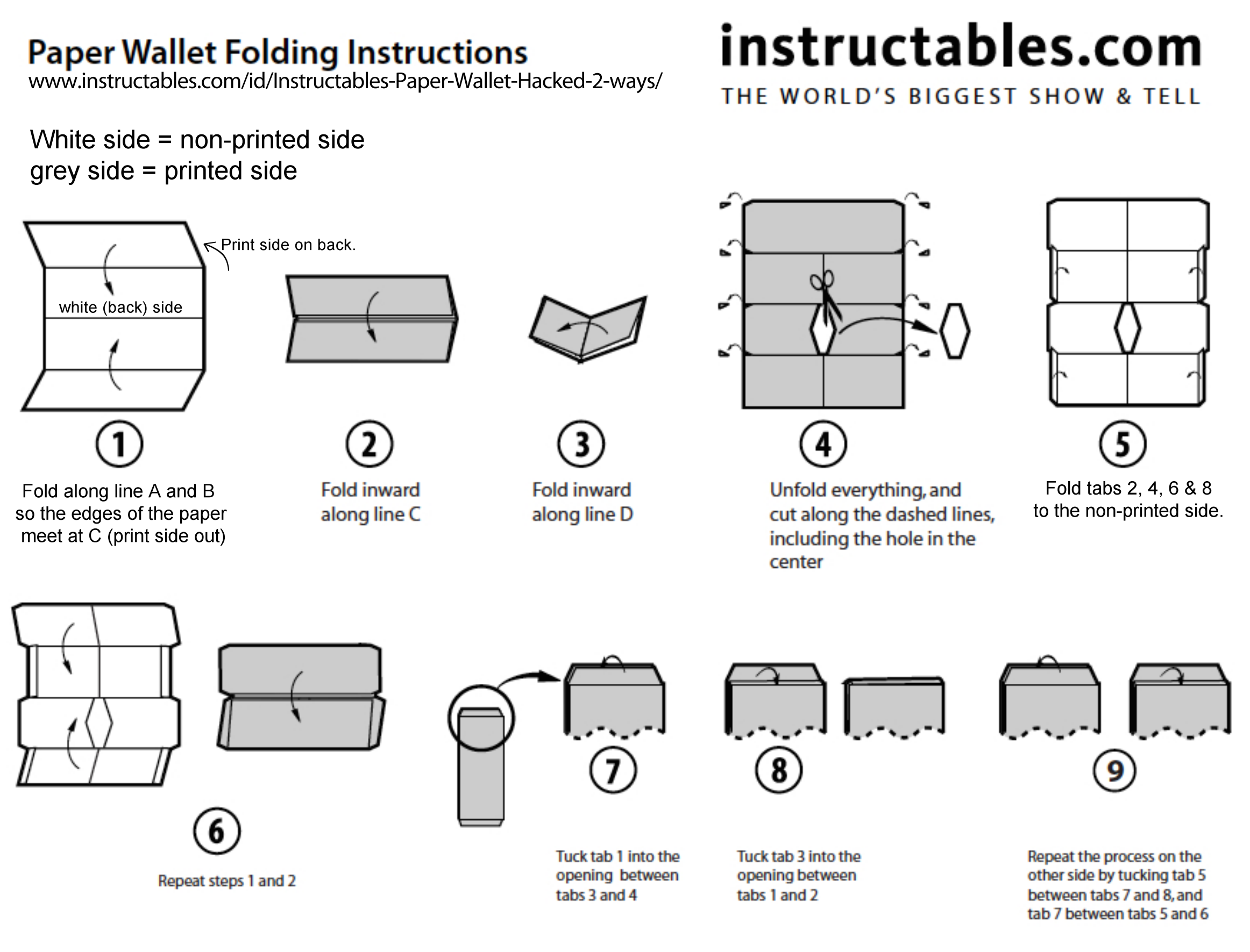 Paper Wallet : 8 Steps (with Pictures) - Instructables