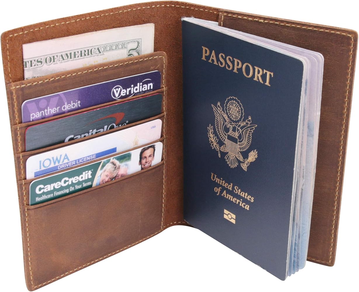 Leather Mens Wallet: Passport Wallet | wallets by KMM & Co.