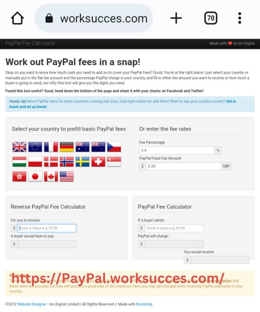 eBay PayPal Fee Calculator | Calculate your eBay/PayPal Profits