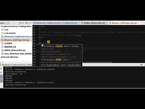 Python crypto arbitrage bot