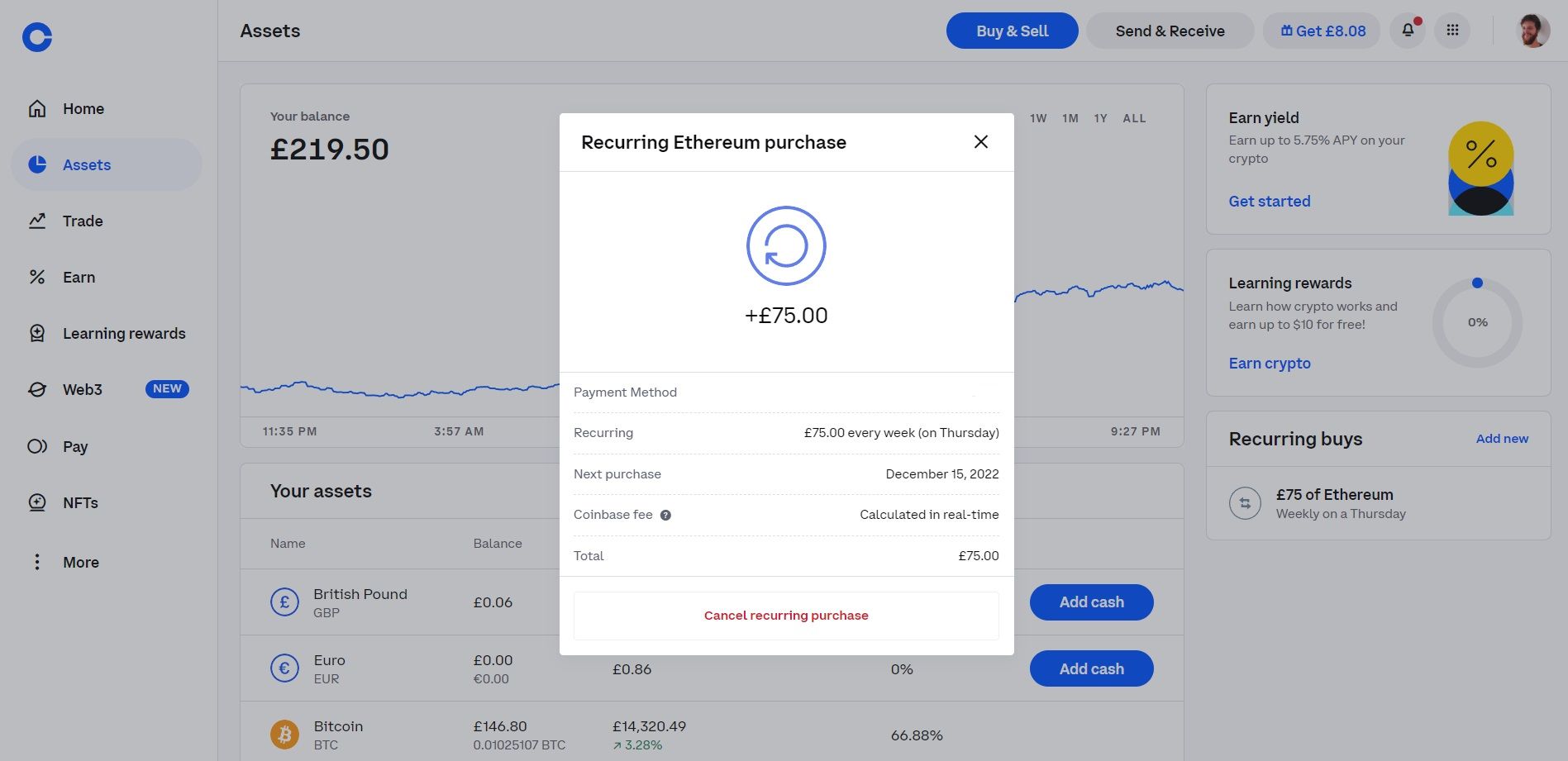 How to Set Up a Recurring Buy Order on Coinbase