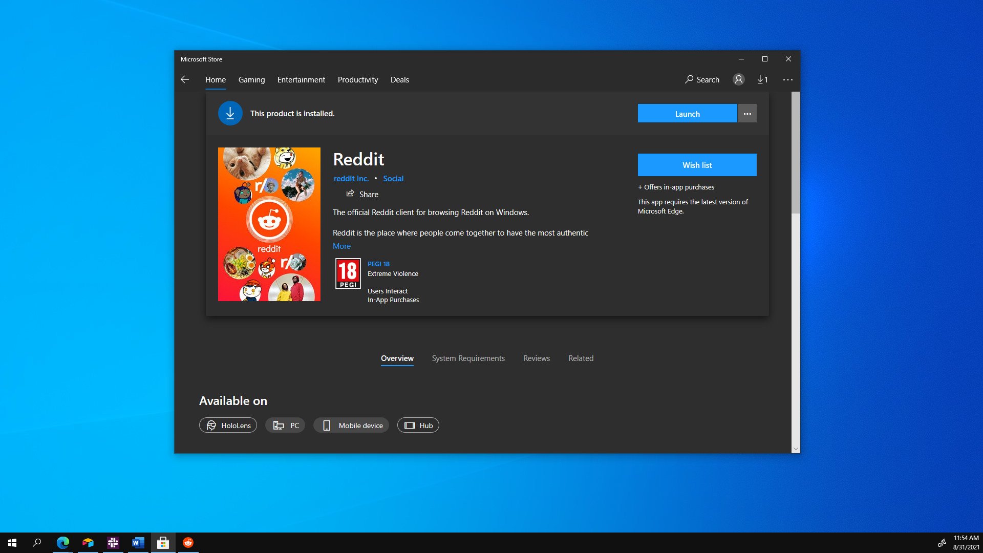 Reddit - Official app in the Microsoft Store