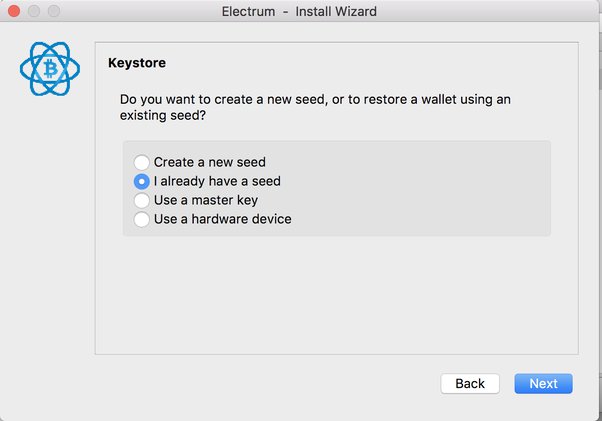 Restore electrum wallet from seed - What to do if you lose seed?