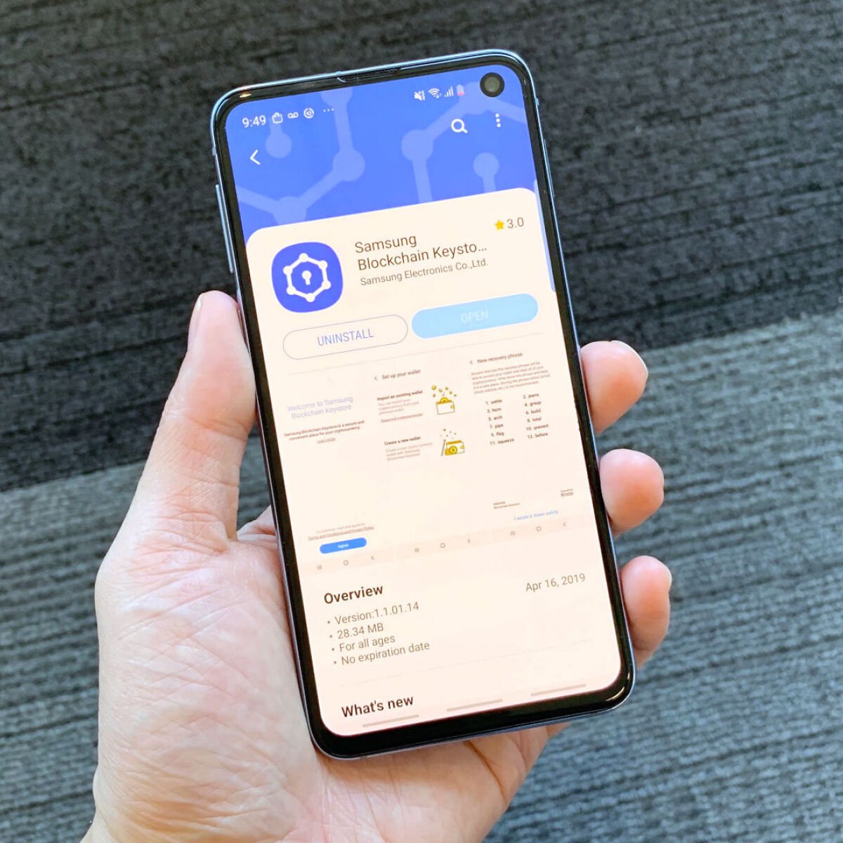 Samsung Blockchain Wallet - Приложения в Galaxy Store