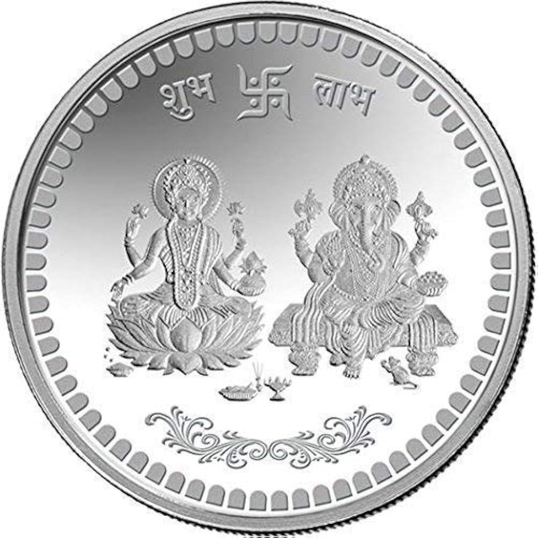 20 grams Ganesh Lakshmi Silver Coin