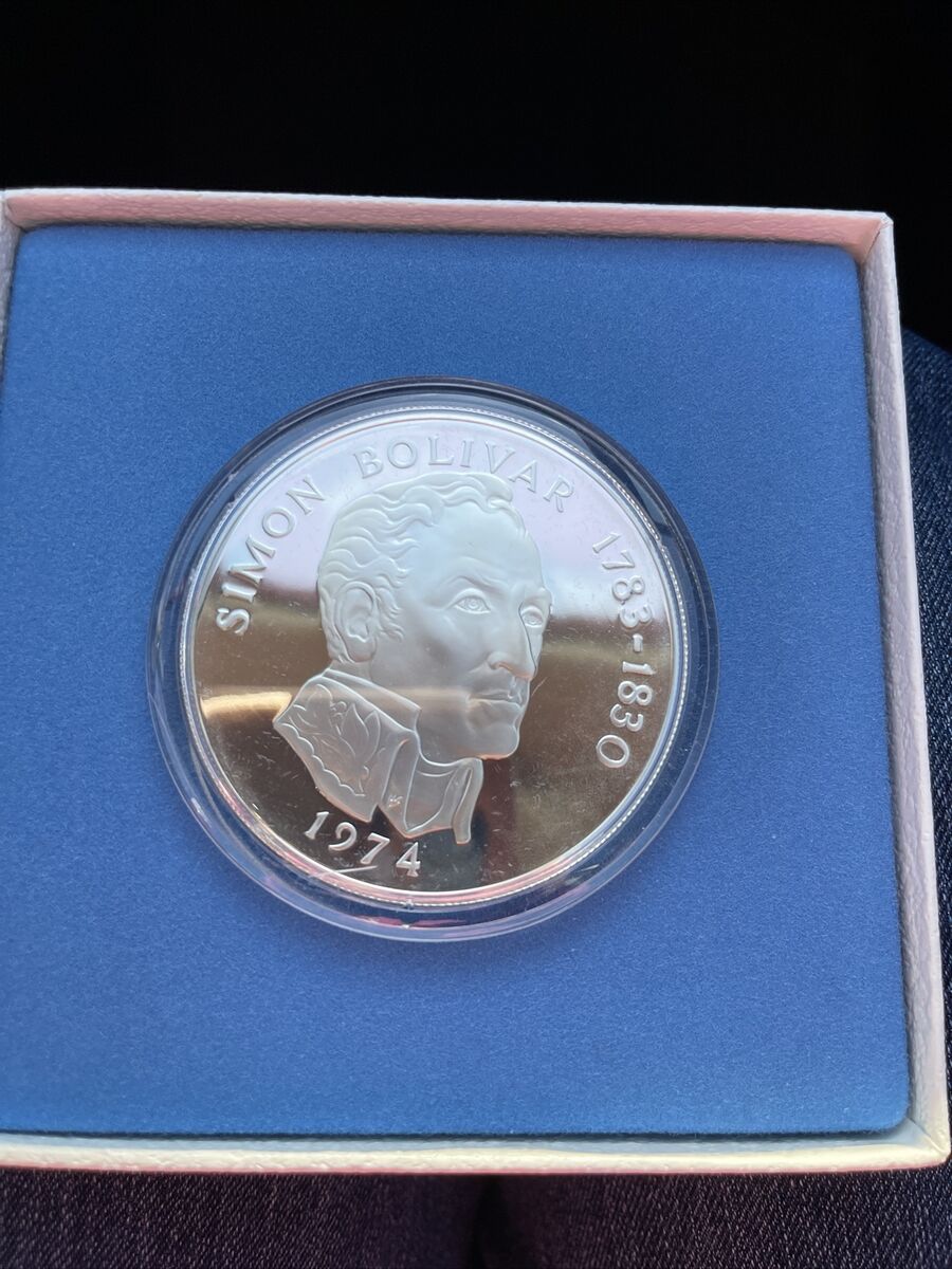 Silver Panama 20 Balboas Proof Coin l Chards