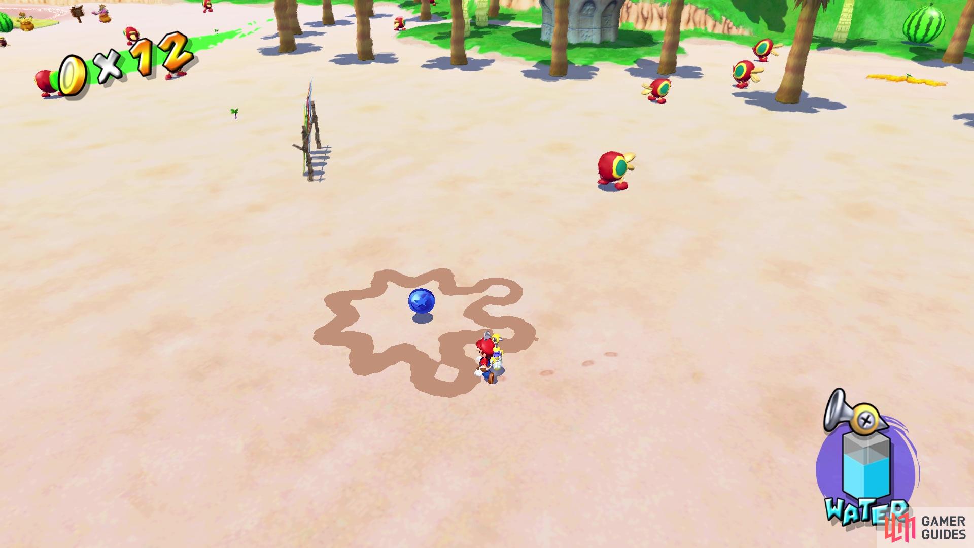 Gelato Beach Blue Coins - Super Mario Sunshine Guide - IGN