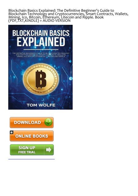 The Basics of Bitcoins and Blockchains book – Bits on Blocks