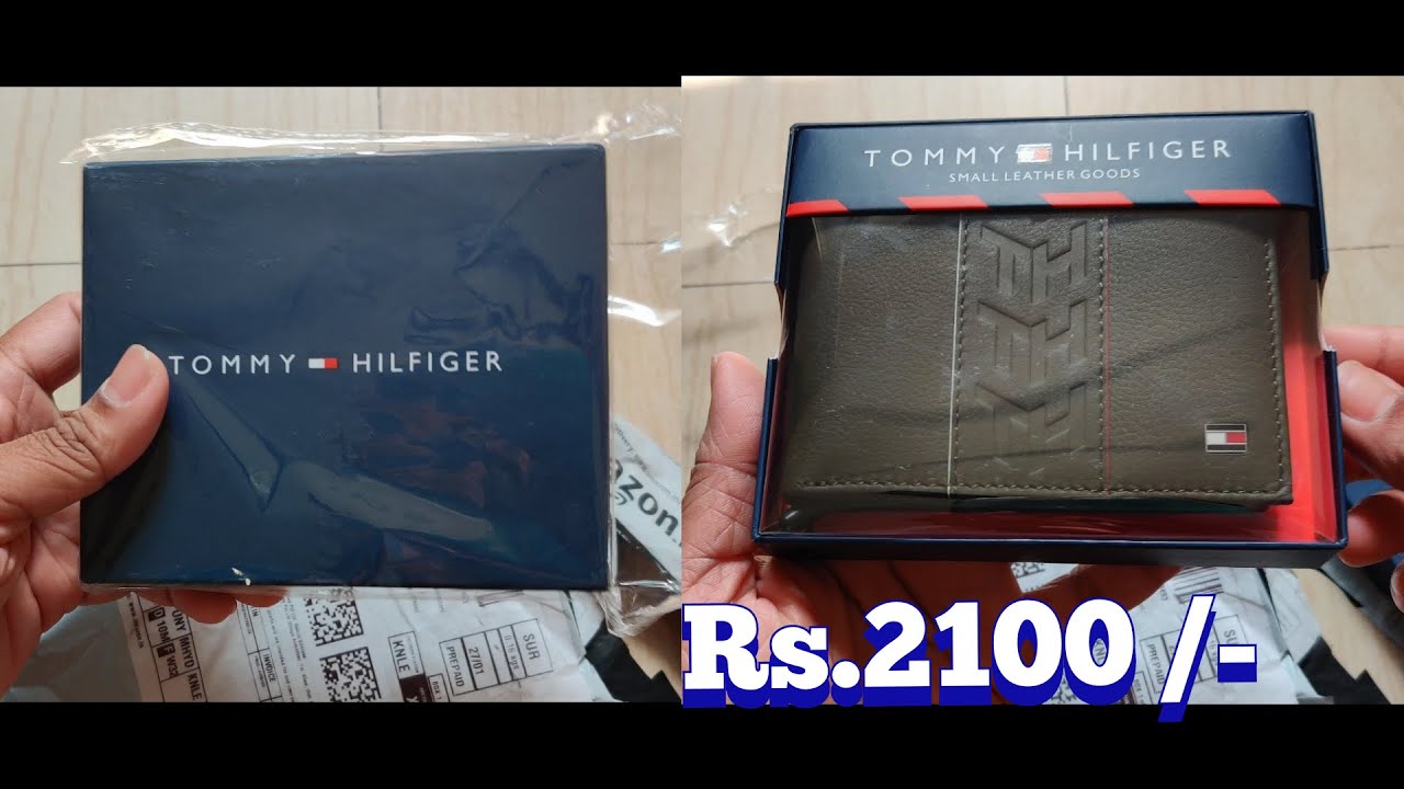 Tommy Hilfiger Men's Black Leather RFID Wallet & India | Ubuy