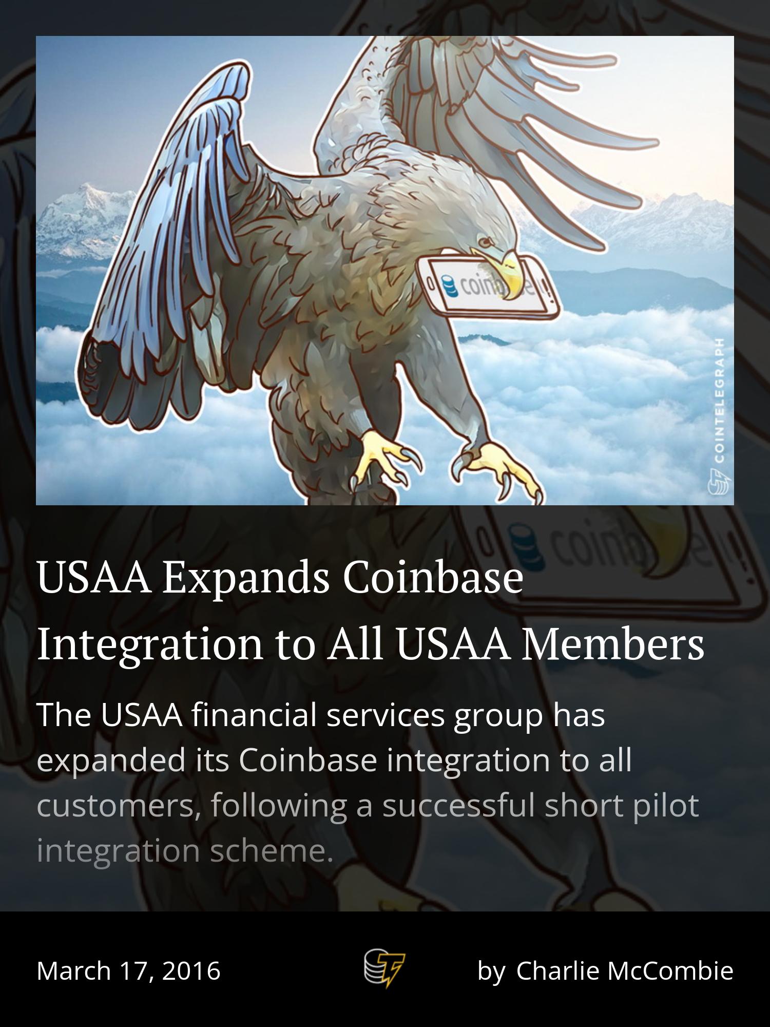 USAA's Integration With Coinbase Is Still A Big Deal | Live Bitcoin News