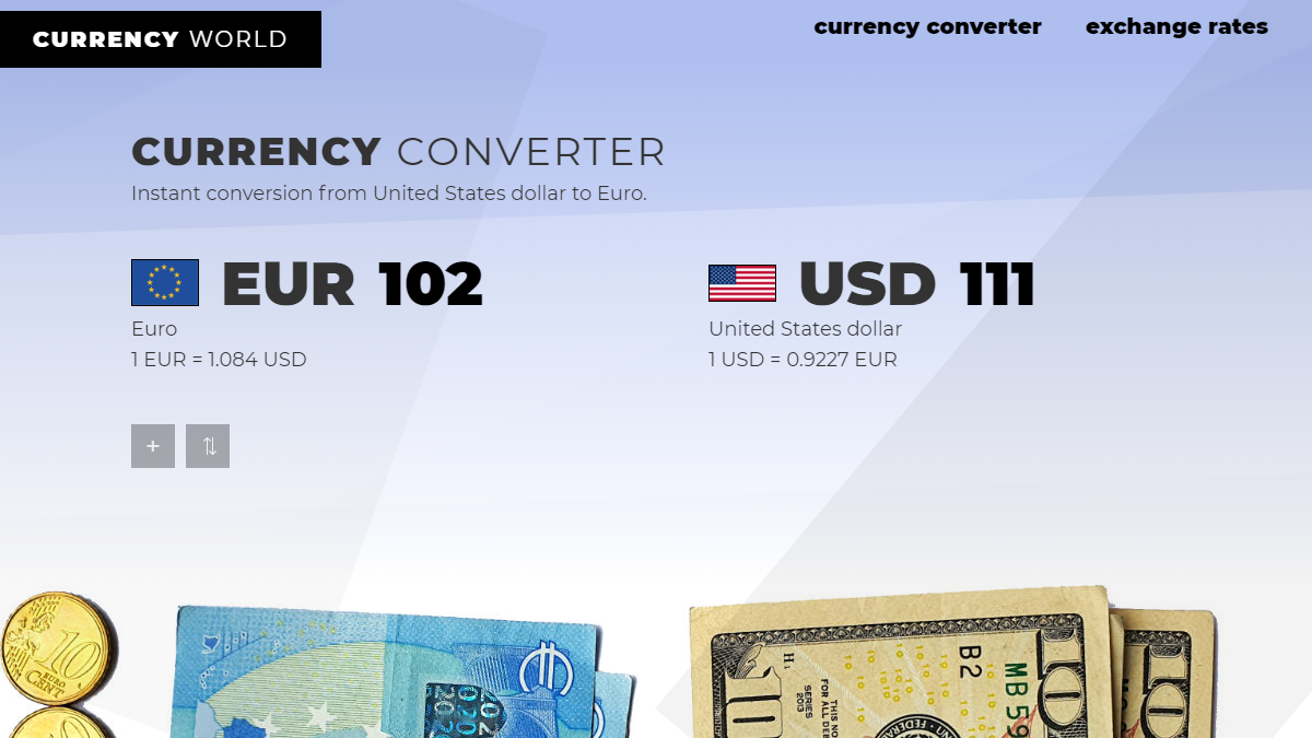 Currency Converter: Exchange Rate Calculator EUR ⇆ USD USD to EUR