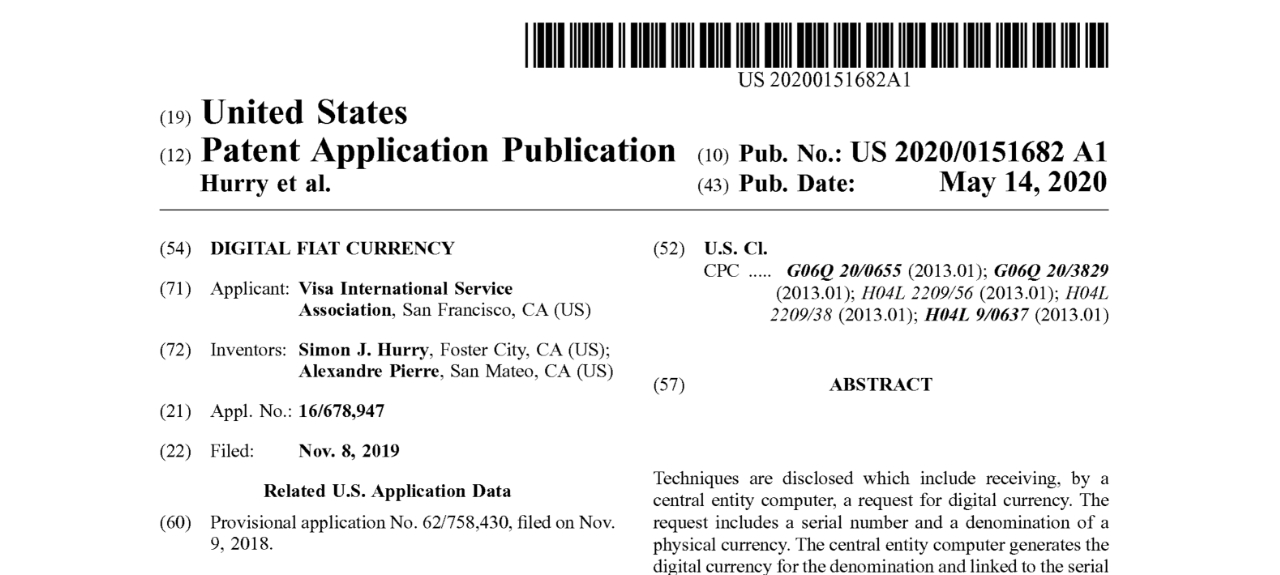 WOA1 - Digital fiat currency - Google Patents