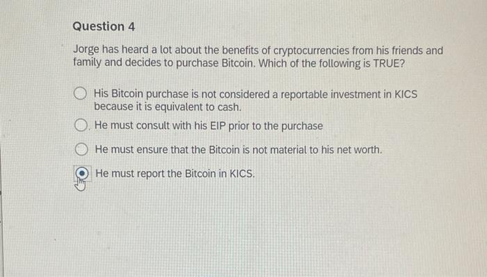 [Solved] Which of the following statements about Bit coin is/are corr