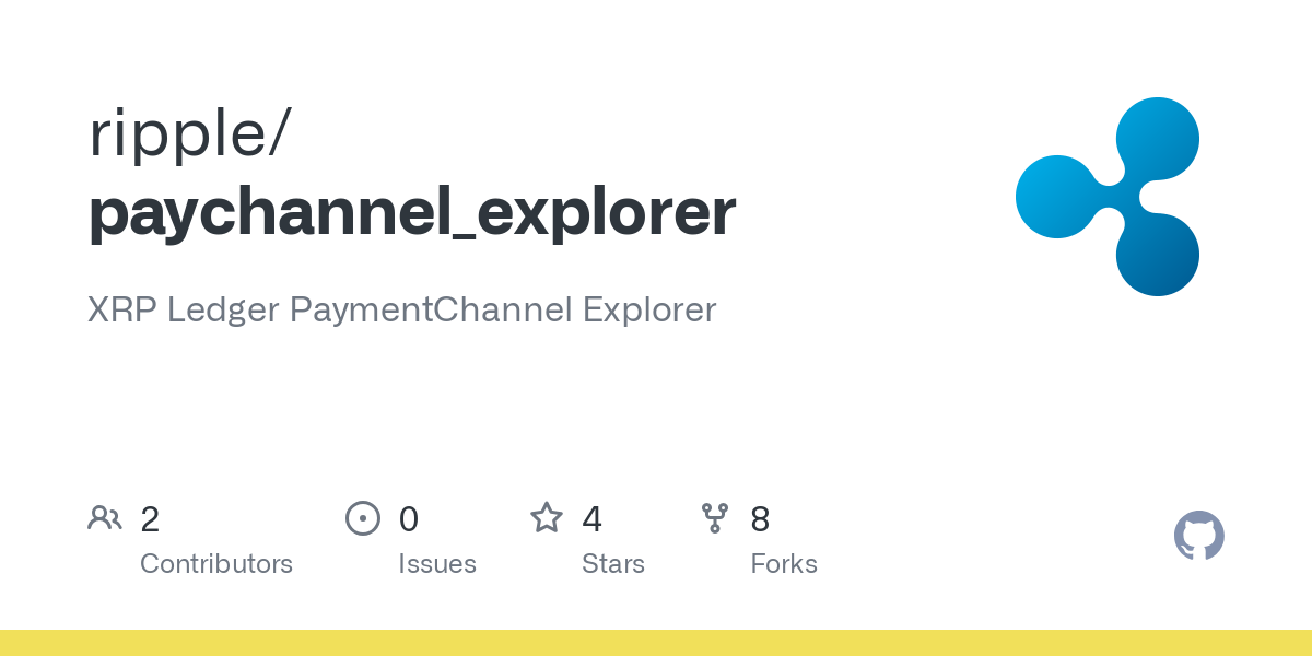 GitHub - ripple/explorer: Open Source XRP Ledger Explorer
